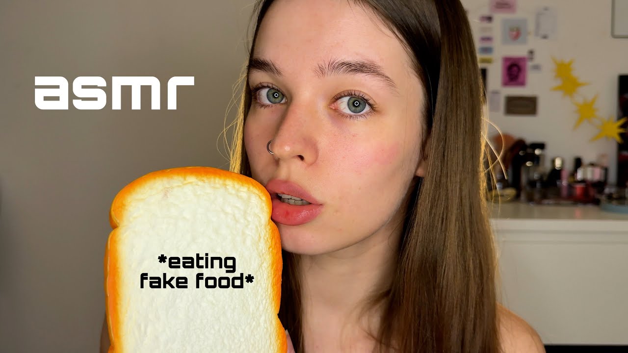 ⋆.𐙚 ̊ АСМР итинг фейк еды | жевание,ликинг,плямканье