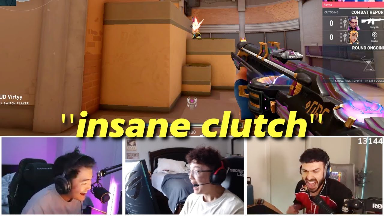 Valorant Streamers Reacts to INSANE PLAYS V21