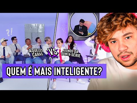 QUEM É MAIS INTELIGENTE? - React Aqueles Caras