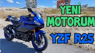 YENİ MOTORUM : 2019 YAMAHA YZF R25 | YZF R25 MOTOVLOG