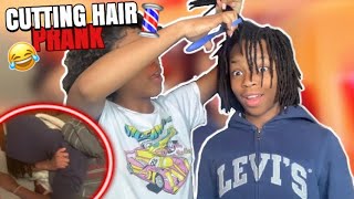 CUTTING MY BROTHER’S DREADS OFF **PRANK**