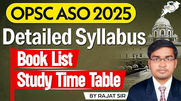 OPSC ASO 2025 : Complete Syllabus, Best Books & Study Plan for Success