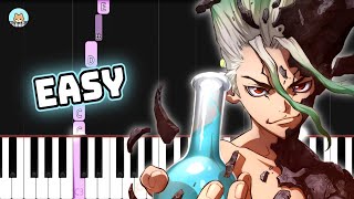 Dr. Stone OP - 'Good Morning World!' - EASY Piano Tutorial & Sheet Music