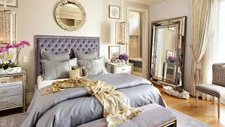 bedroom room decorating gold cream living wall furniture accents