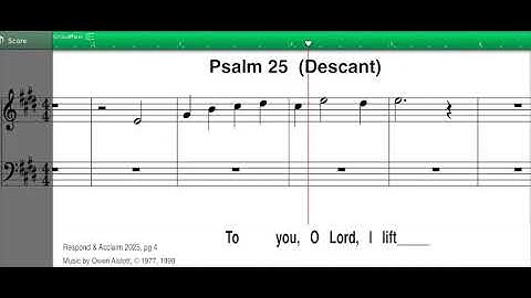 R&A Psalm, First Sunday of Advent 2024, Psalm 25, Descant