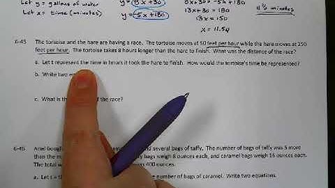 CPM Integrated I Lesson 6.2.1 Solving Systems of Equations Using Equal Values Method