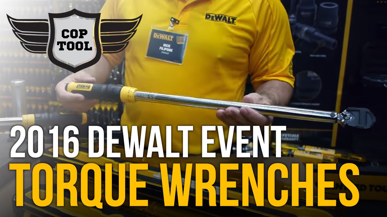 Dewalt Click-Type Torque Wrenches 3/8" 20-100 ft-lbs & 1/2" 50-250 ft-lbs