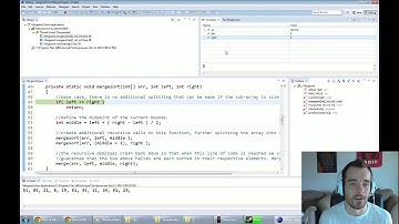 Recursion part 2 - mergesort demonstration.mp4