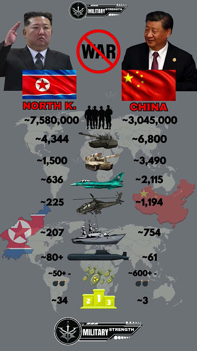 North Korea 🇰🇵 vs China 🇨🇳 Military Power Comparison 2025