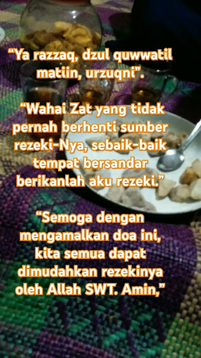 Doa agar rezeki mengalir dan tak terputus'#doamustajab #pengingatdiri #amalanpembukapinturezeki
