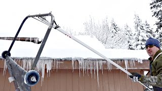 AMAZING HACK REMOVES SNOW FROM ROOF!!