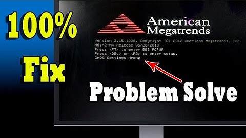 How to Fix CMOS Setting Wrong || Desktop Cmos Setting Wrong Problem Fix || Hindi me