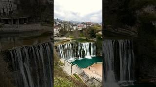 Have u seen a waterfall in the centre of a city? Meet #jajce in central #bosniaherzegovina #europe