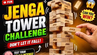 Jenga Tower Challenge 🧱,Can you Remove the Last Block Mind Master Games