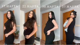 HAMİLELİK | 9 aylık göbek gelişimi , ay ay hamilelik