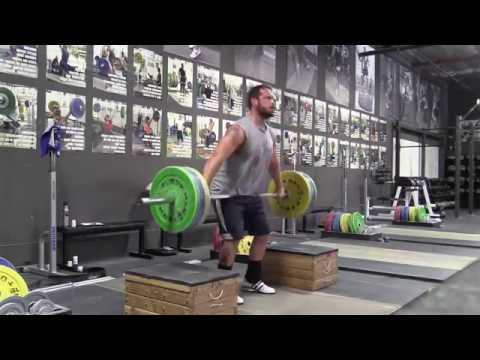 Clean and Snatch Complexes from the Blocks - Greg Everett (105kg), Brian Wilhelm (105+kg)