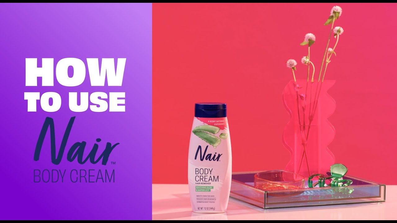 Nair Body Cream Hair Remover | How to Use - YouTube