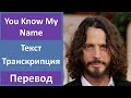 Chris  Cornell - You Know My Name - текст, перевод, транскрипция