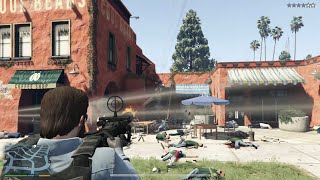 GTA 5  Madrazo Cartel Massacre + Ten Star Escape