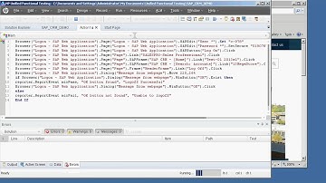 SAP CRM - HP UFT 11.5v
