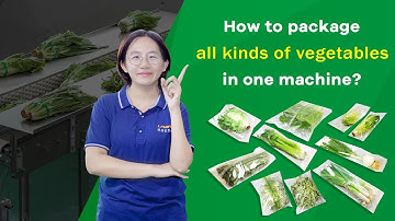 Automatic Lettuce Vegetable Packaging Machine For Lettuce, Asparagus, Celery, Garlic, Cabbage, Etc.