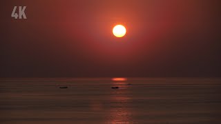 Clean Orange Sunset in Bali, Bingin Beach, 16/OCT/2023 4K