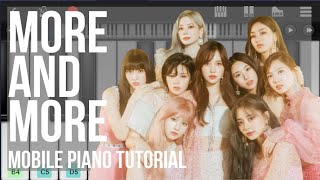 Mobile Piano Tutorial: How to play More and More by Twice screenshot 2