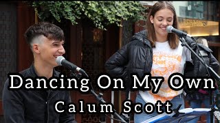 Video thumbnail of "SPONTANEOUS DUET THAT'LL MAKE YOU CRY | Calum Scott-Dancing On My Own | Allie Sherlock & Cuan Durkin"