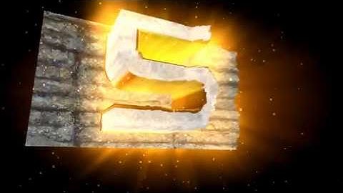 3D ROCK COUNTDOWN Numbers 60FPS Video with Sound