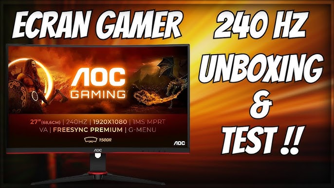 AOC Ecran PC Gamer Gaming 238 inch IPS 1920 1080 2 pas cher 