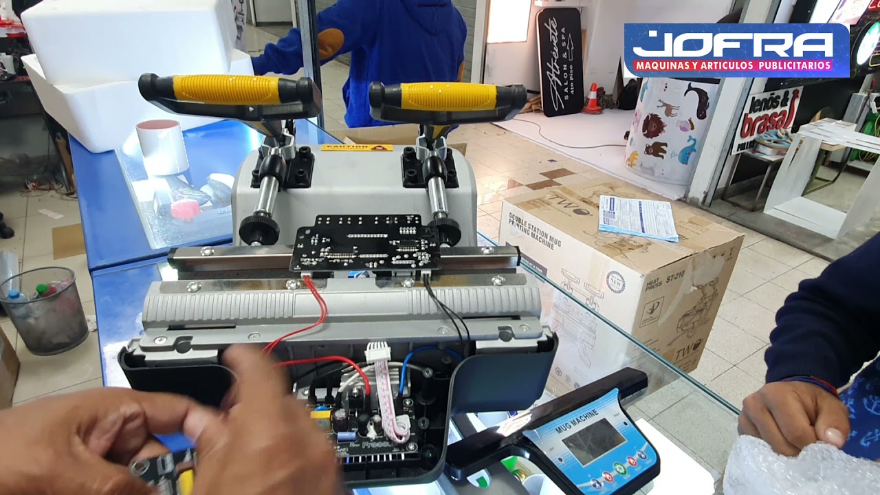 Sublimadora doble estación Freesub ( Cambio de panel y placa madre )