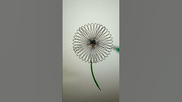 drawing flower with rotari ruler #drawing #drawingfun #geometryart #geometri #geometry #spirograph