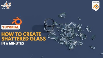 CREATE REALISTIC BROKEN GLASS IN BLENDER IN 6 MINUTES! | Blender Tutorial