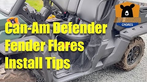 DIY Guide: Installing Fender Flares on 2022 Can-Am Defender
