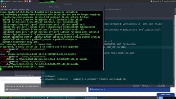 Install Workstation VMware on Parrot OS and Kali + FIX GNU C gcc version null