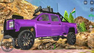 Extreme Hill Climbing with Modified Purple Off-Road King Truck / Android Gameplay screenshot 5