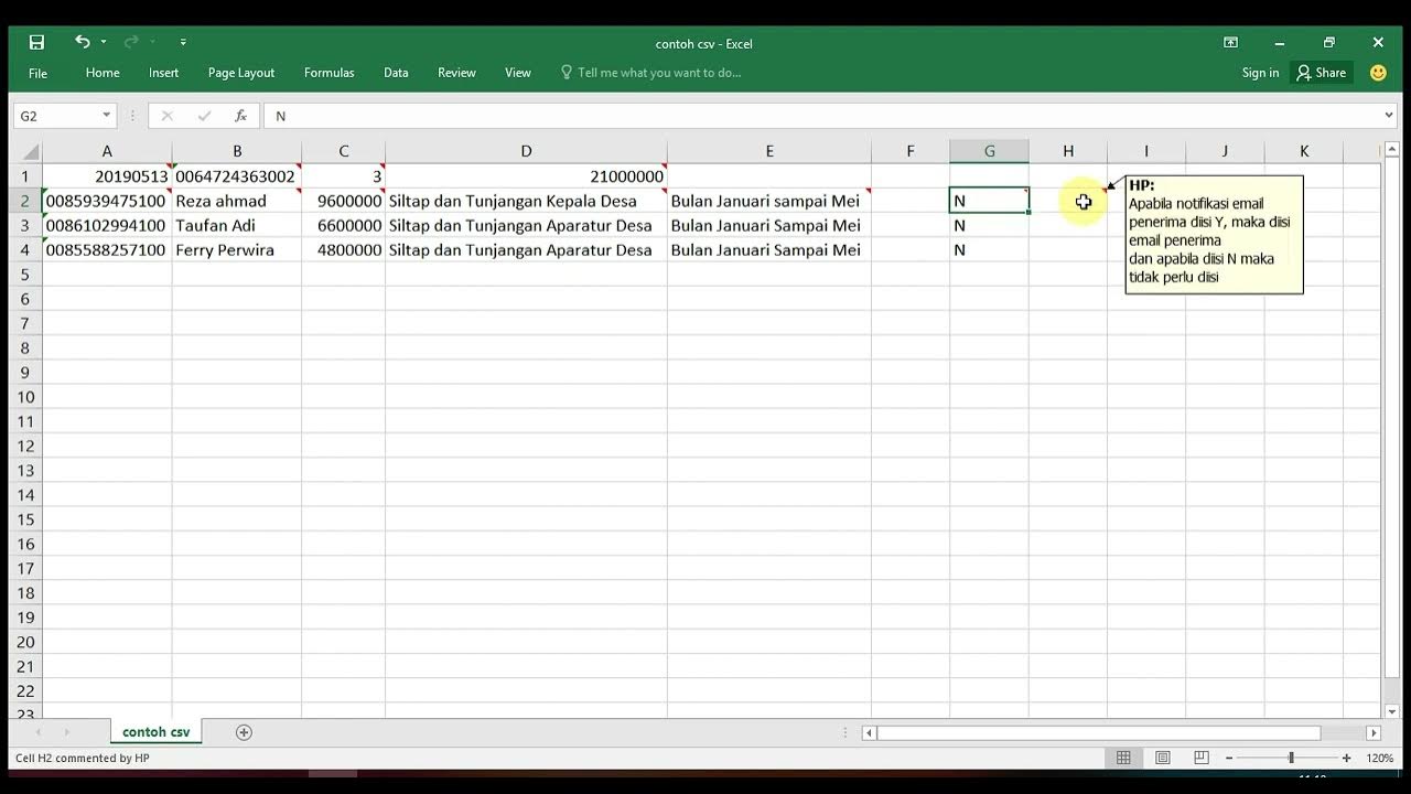 Cara membuat excel pada menu payyrol dalam aplikasi ibc bjb youtube