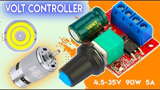 DC 4.5 - 35V PWM 5A DC Motor Speed Regulator controller || 5A Switch Function LED Dimmer Board 20KHz
