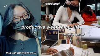 STUDY VLOG | productive week in my life: studying for midterms & pulling all-nighters 🧃