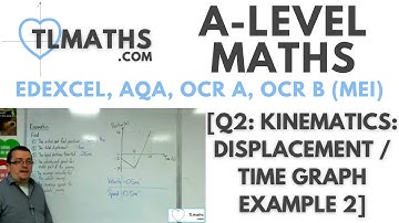 A-Level Maths: Q2-03 [Kinematics: Displacement / Time Graph Example 2]