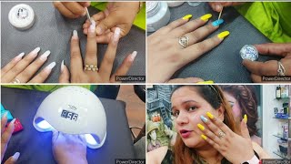 permanent Gel nail extension step by step for beginners