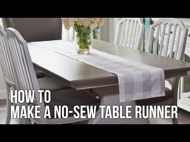DIY No Sew Table Runner - Homey Oh My
