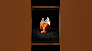 How To Paint A Realistic Looking Egg On Your Ipad  #procreateart #fun #drawingtutorial