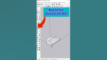 Flip Sides Using Scale Tool In SketchUp #shorts #sketchup #sketchuptutorial