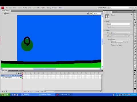 How to make a basic animation wiith flash cs4 part 1
