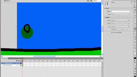 How to make a basic animation wiith flash cs4 part 1