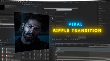 Ripple transition tutorial | for *viral edits* | water transition after effects | 999 hustle