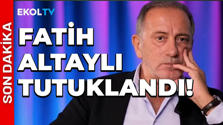 Gözaltına Alınan Gazeteci Fatih Altaylı Tutuklandı!
