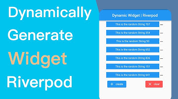 Flutter Dynamically Generate Widget on Button Click | Riverpod