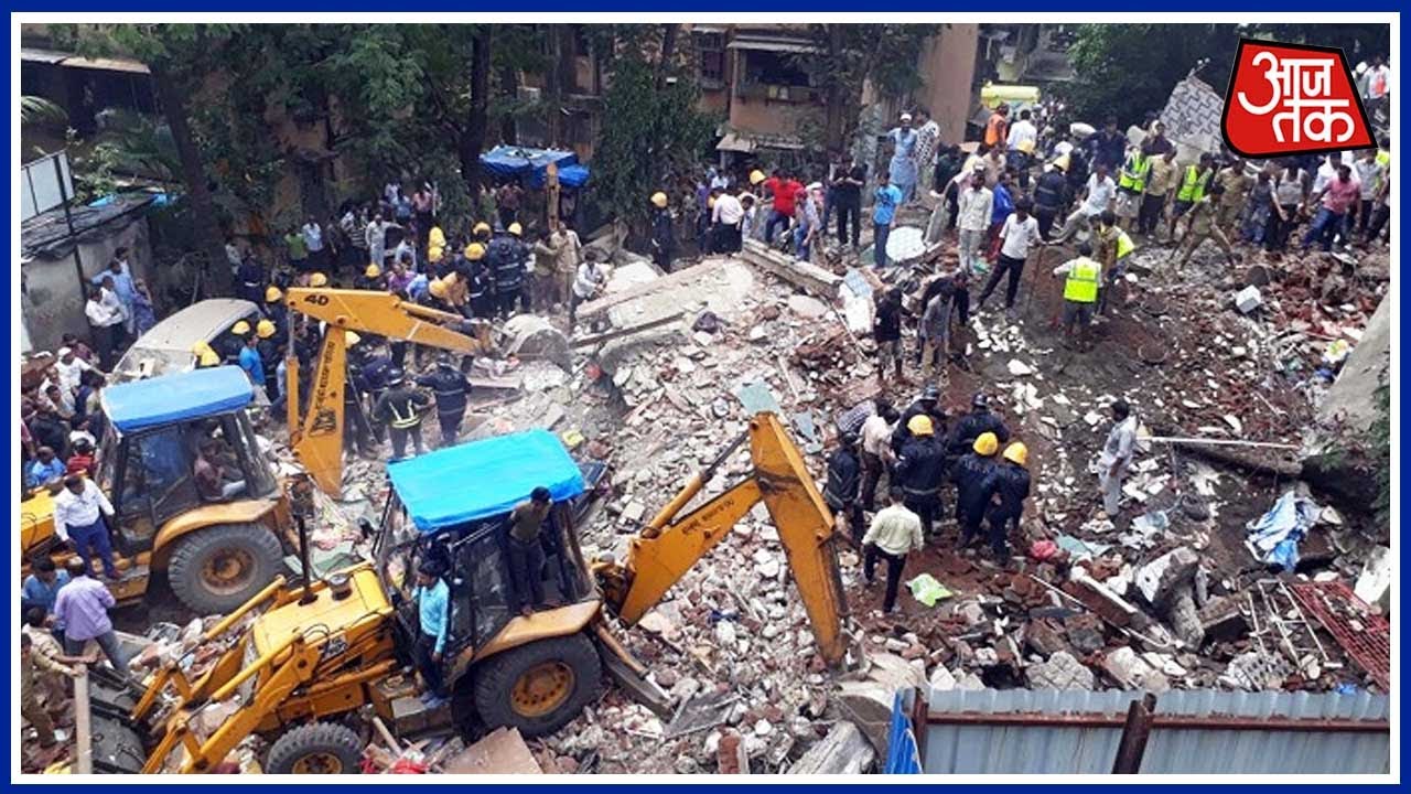 Many trapped in Mumbai building collapse - YouTube